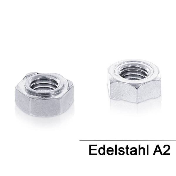 DIN 929 Sechskant - Schweissmuttern - A2