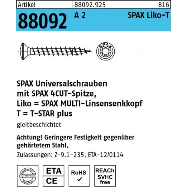 TX Spanplatten Schraubenset 1.275tlg. Im Robusten Sortierkoffer – Blau Verzinkt