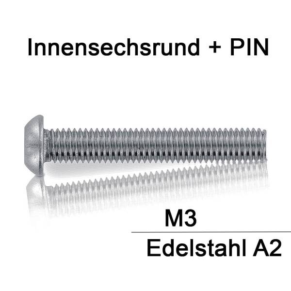 Sicherheitsschrauben Resis Torx - M3 - Flachrundkopf -...