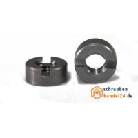 4 Stück Schlitz-Rundmuttern M33x1,5 - Vierschlitz Kontermutter Aus Karbonstahl