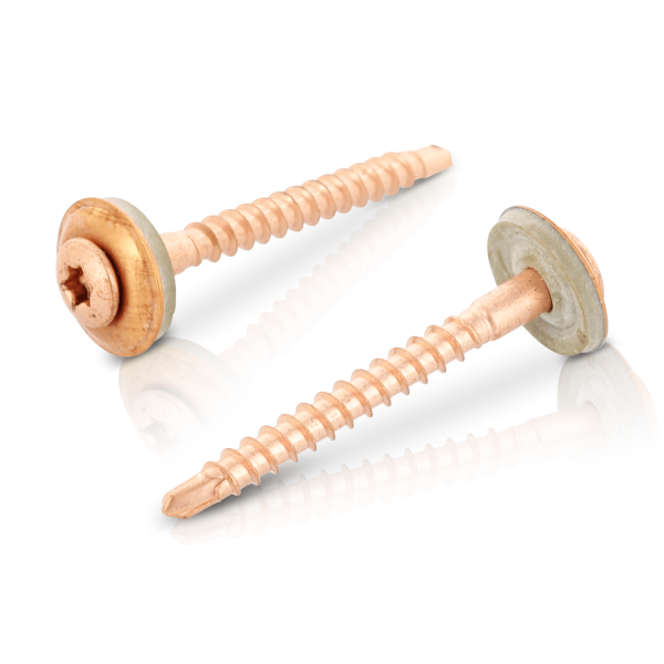 100 Spenglerschrauben Edelstahl 4,5 X 90 Mm – 2tlg. Mit