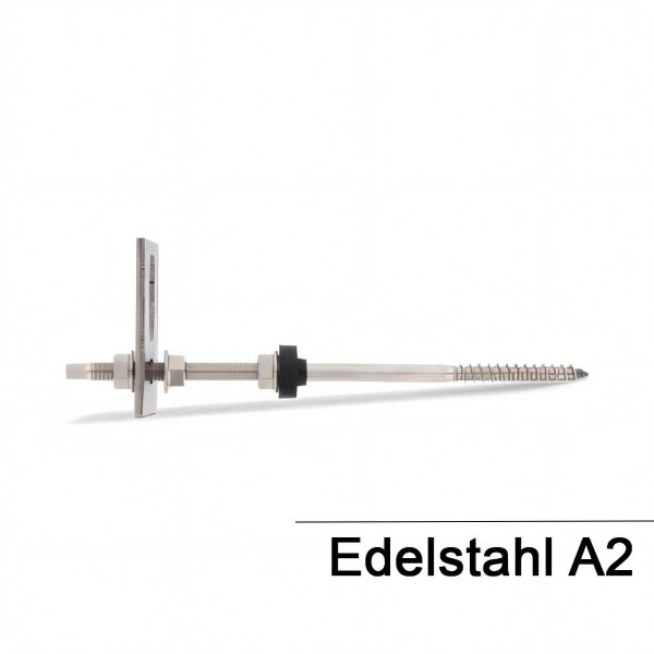 Stockschrauben mit Adapterblech - DIN 6923 - EPDM - A2