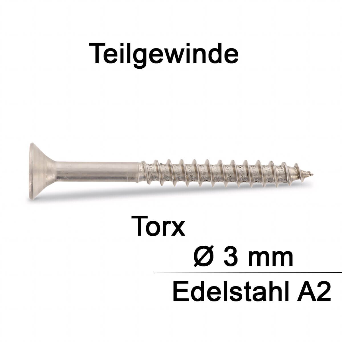 Edelstahlschrauben Holz Spanplattenschrauben Edelstahl A2 Torx – Teilgewinde, Profiqualität Aus Deutschland Holzbauschrauben Edelstahl