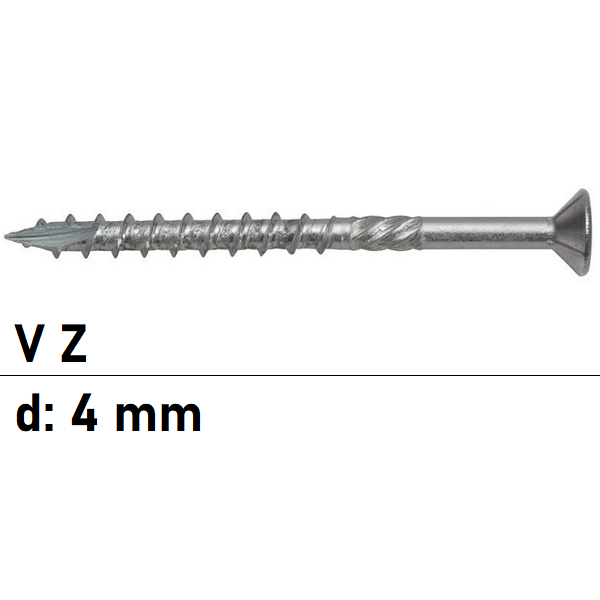 ART 89091 Holzbauschrauben CE Stahl Innensechsrund galv....