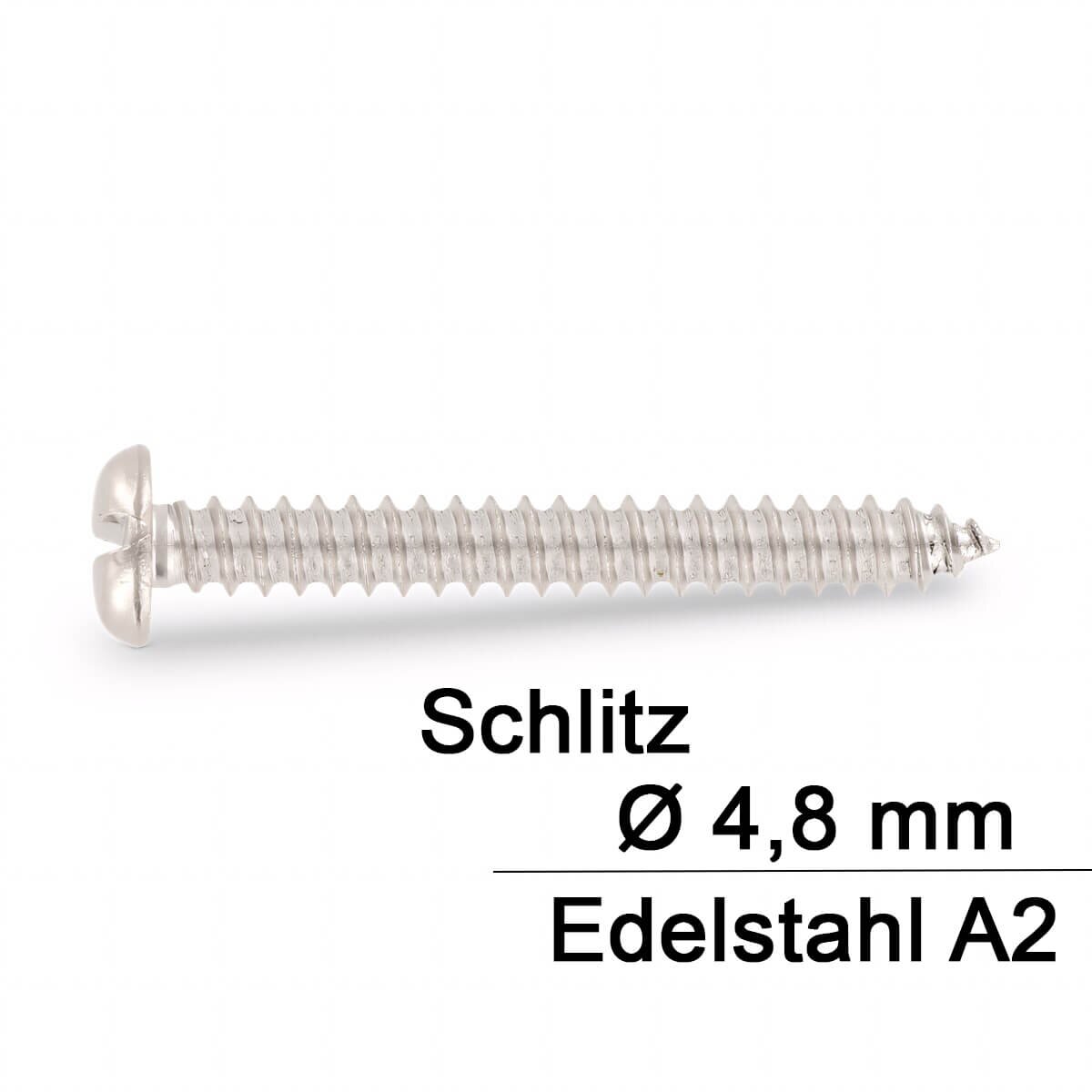 Blechschrauben Flachkopf Mit Kreuzschlitz 4.2x13 Verzinkter