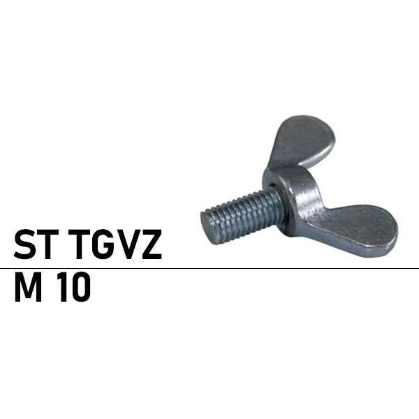 Flügelschrauben DIN 316 Messing - M10 X 35mm, 5 Stück, Deutsche Form, Korrosionsbeständig