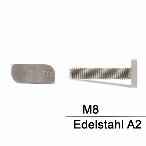 Hammerkopfschrauben Typ 28/15 - Art. 9097 - A2 - Durchmesser M8 